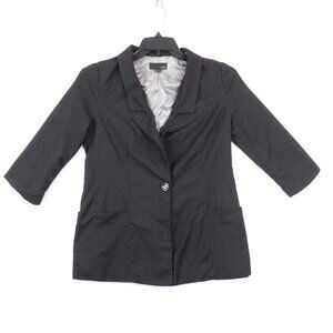 XXI Blazer Jacket Junior's Size M Black Lined 1 Button Party Formal Blazer